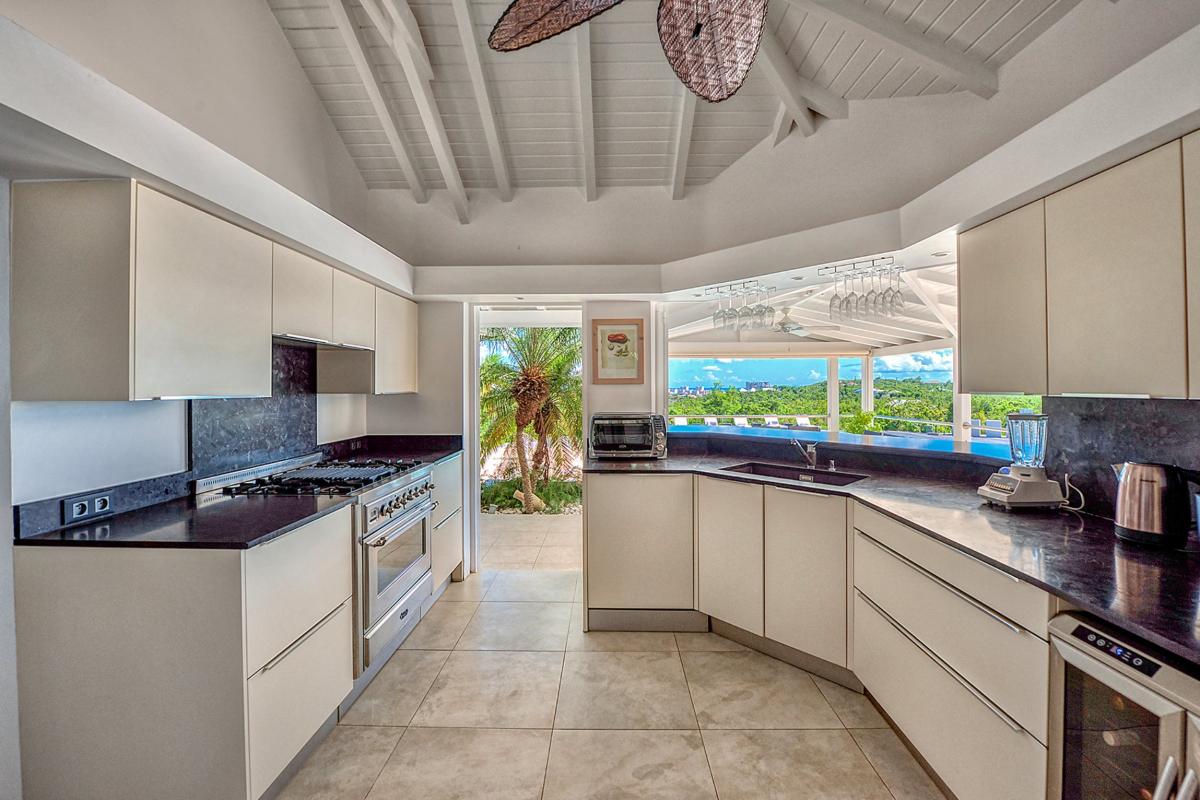 Charming Villa rental St Martin - The kitchen